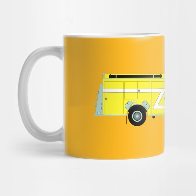 Yellow Fire Rescue Pumper by BassFishin